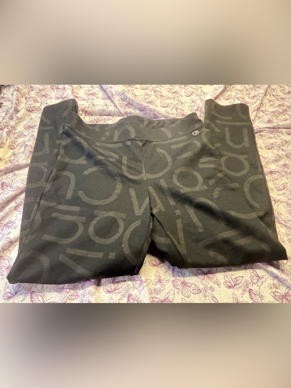 ⚛️Calvin Klein Black Logo-Print Leggings